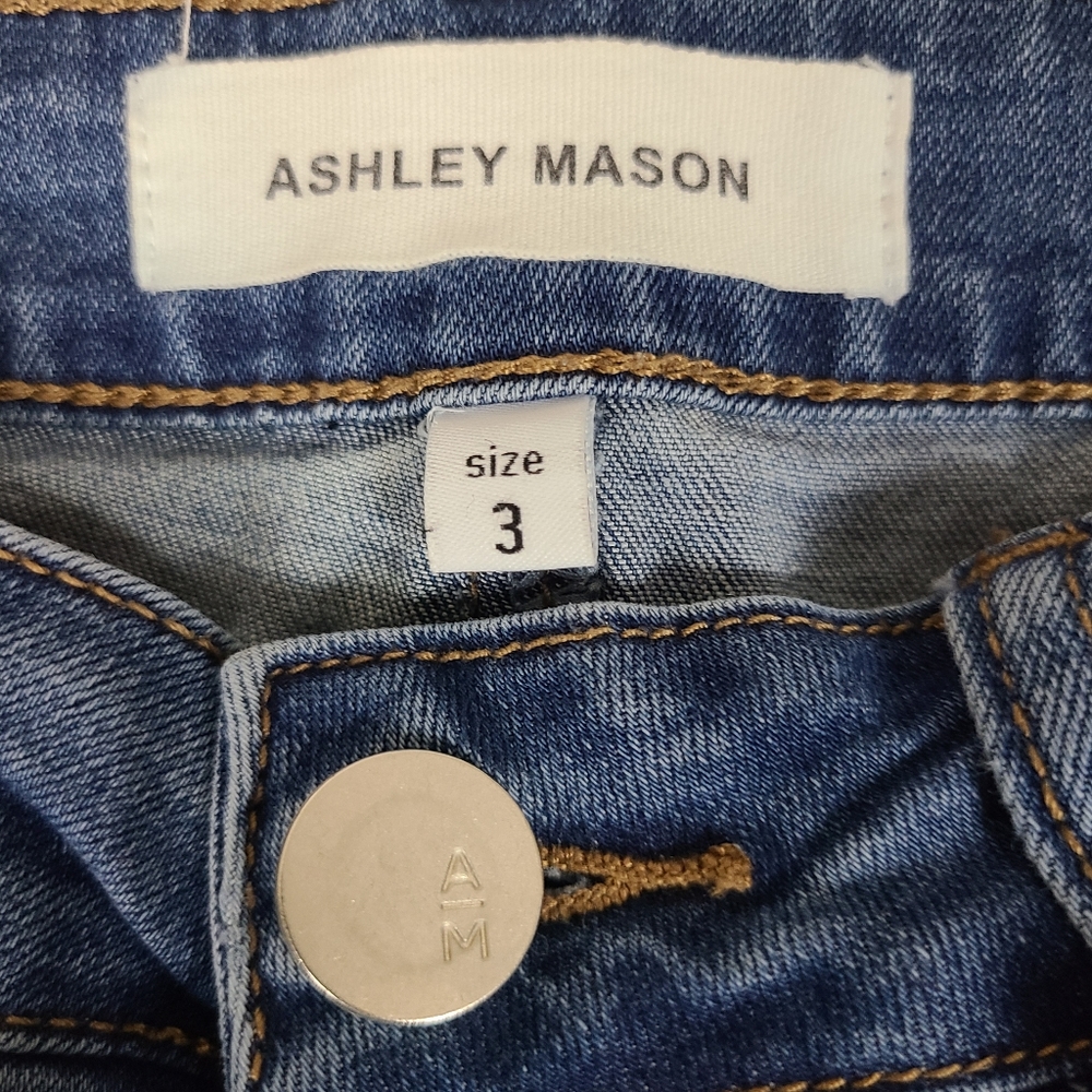 DISTRESSED DENIM SKINNY JEANS - Picture 6 of 7